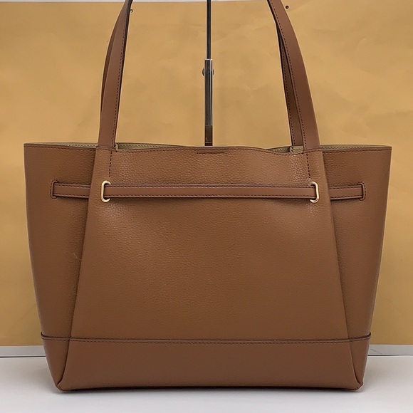 MICHAEL KORS Reed Large Belted Shoulder Tote Bag  Luggage NWT - Picture 7 of 16